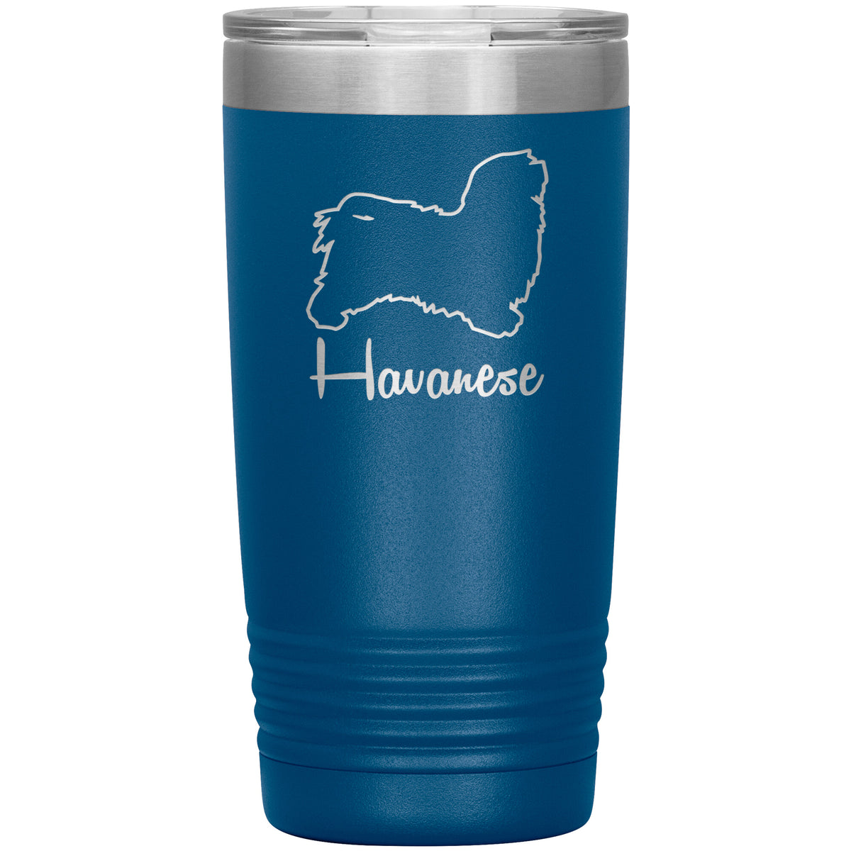 Havanese Dog Outlined Silhouette 20oz Insulated Tumbler