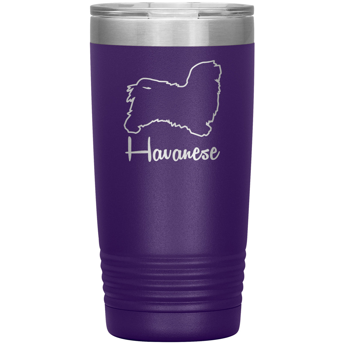 Havanese Dog Outlined Silhouette 20oz Insulated Tumbler