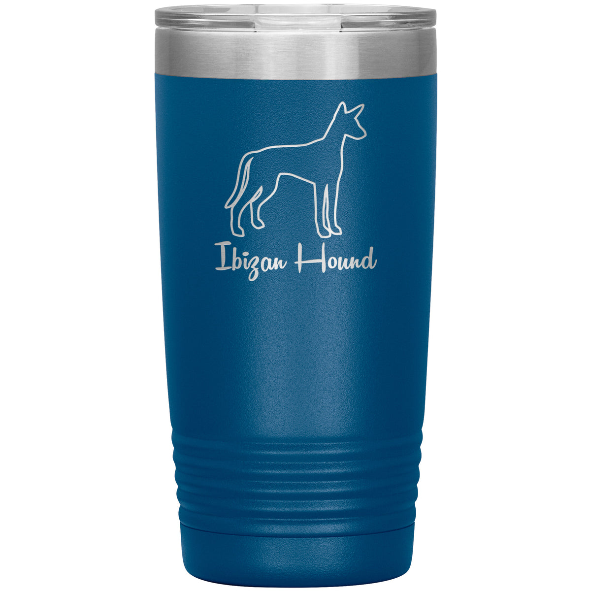 Ibizan Hound Dog Outlined Silhouette 20oz Insulated Tumbler