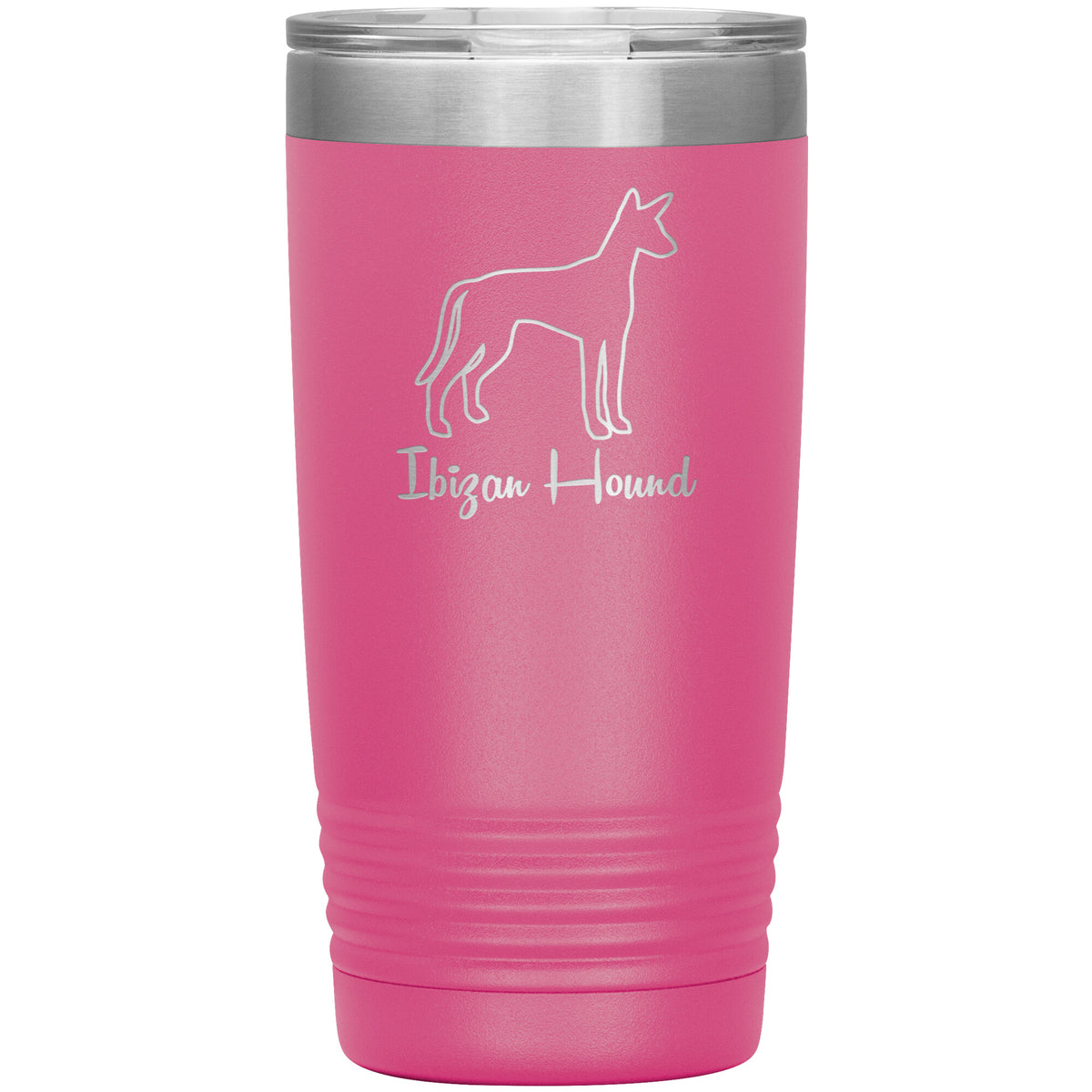 Ibizan Hound Dog Outlined Silhouette 20oz Insulated Tumbler