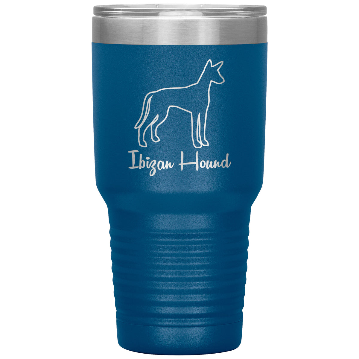 Ibizan Hound Dog Outlined Silhouette 30oz Insulated Tumbler