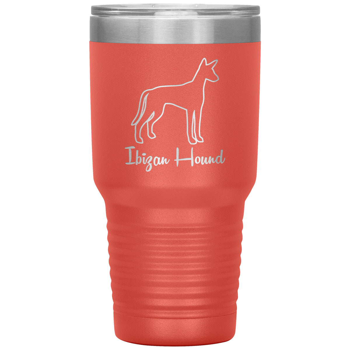 Ibizan Hound Dog Outlined Silhouette 30oz Insulated Tumbler