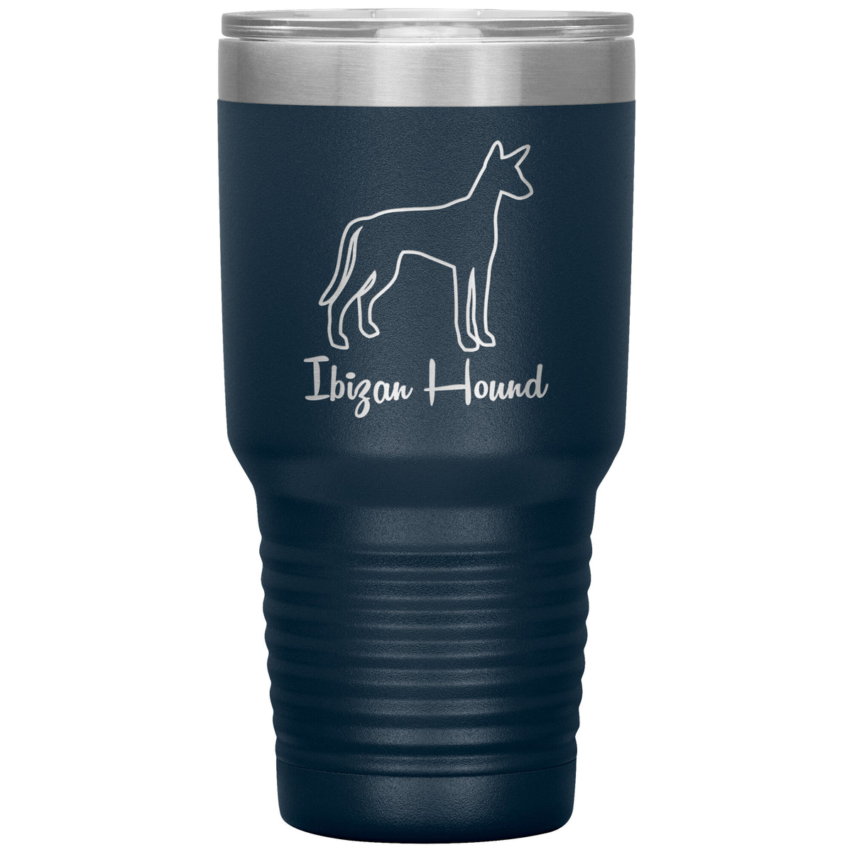 Ibizan Hound Dog Outlined Silhouette 30oz Insulated Tumbler