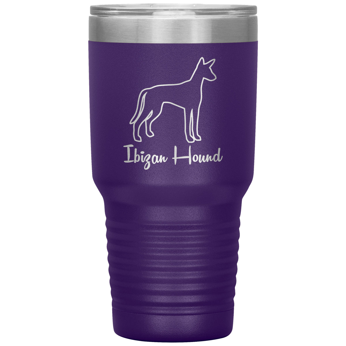 Ibizan Hound Dog Outlined Silhouette 30oz Insulated Tumbler
