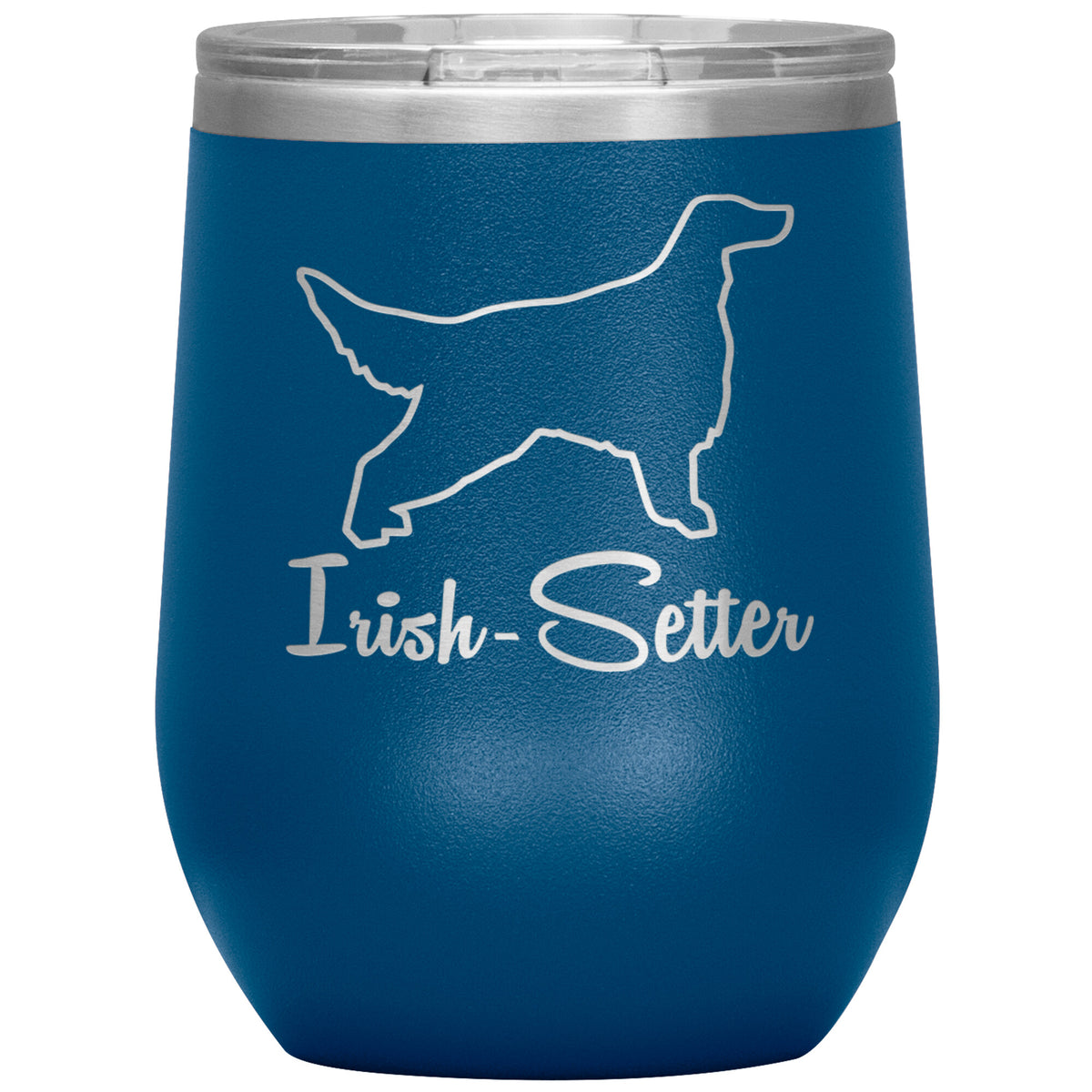 Irish Setter Dog Outlined Silhouette 12oz Wine Insulated Tumbler