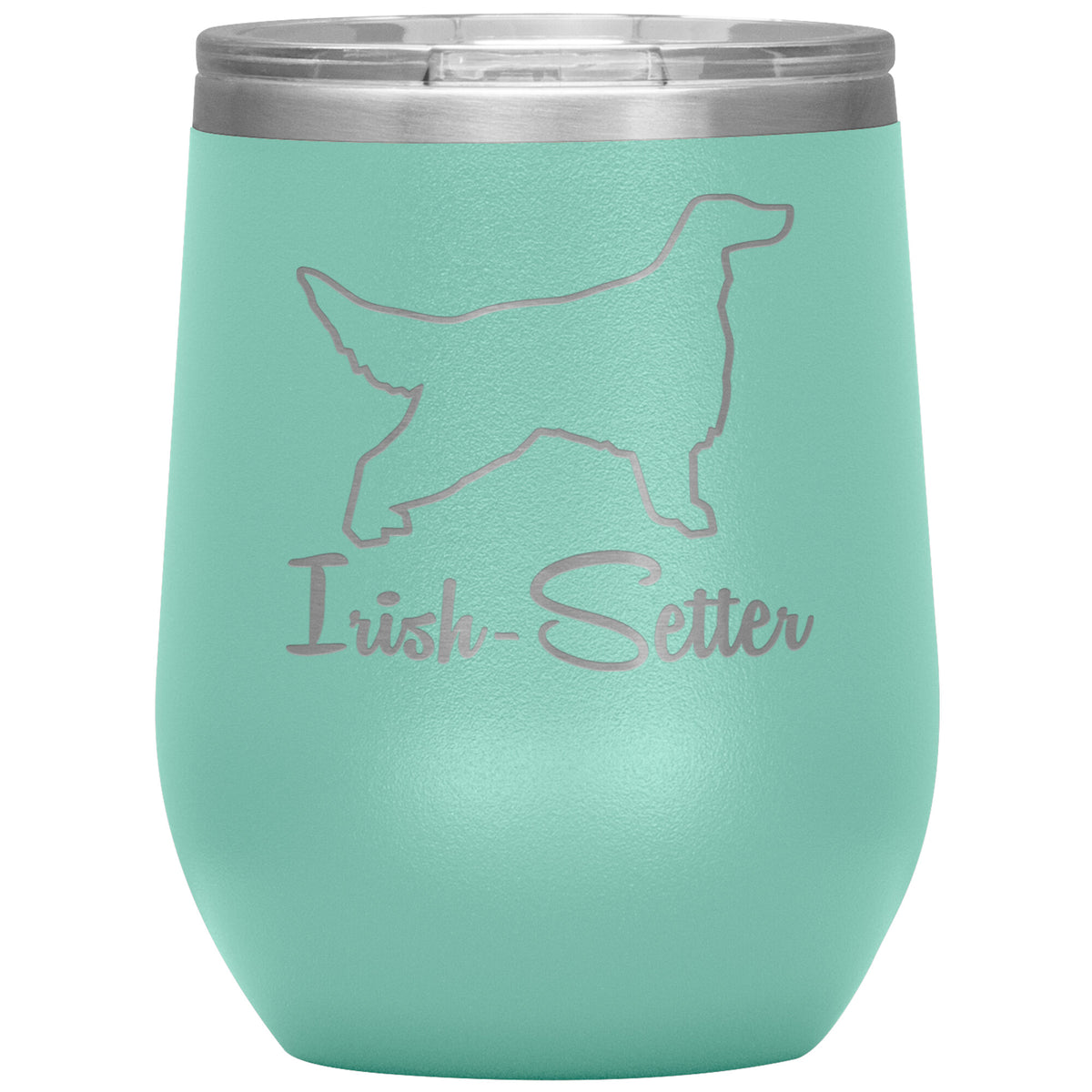 Irish Setter Dog Outlined Silhouette 12oz Wine Insulated Tumbler