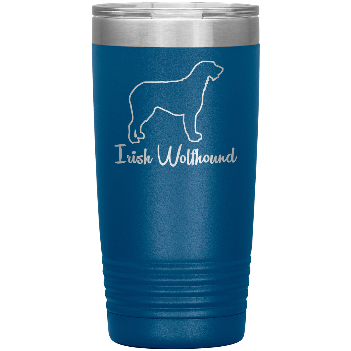 Irish Wolfhound Dog Outlined Silhouette 20oz Insulated Tumbler