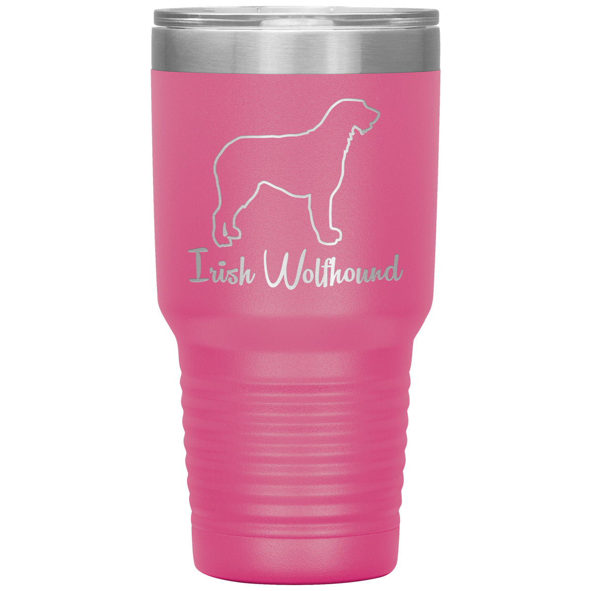 Irish Wolfhound Dog Outlined Silhouette 30oz Insulated Tumbler