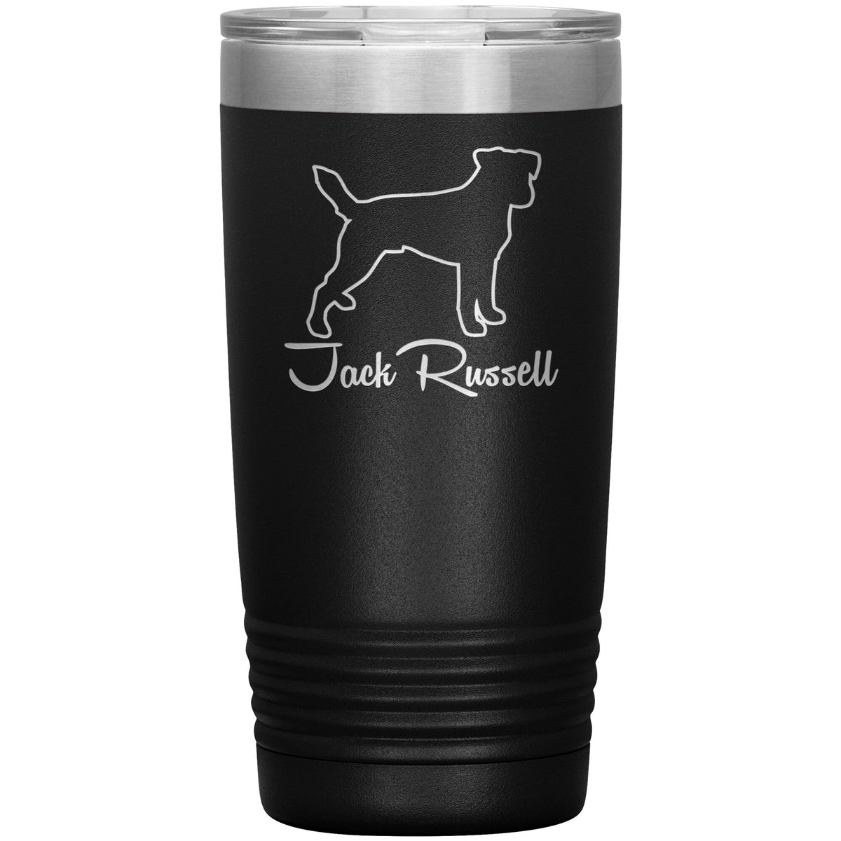 Jack Russell Dog Outlined Silhouette 20oz Insulated Tumbler