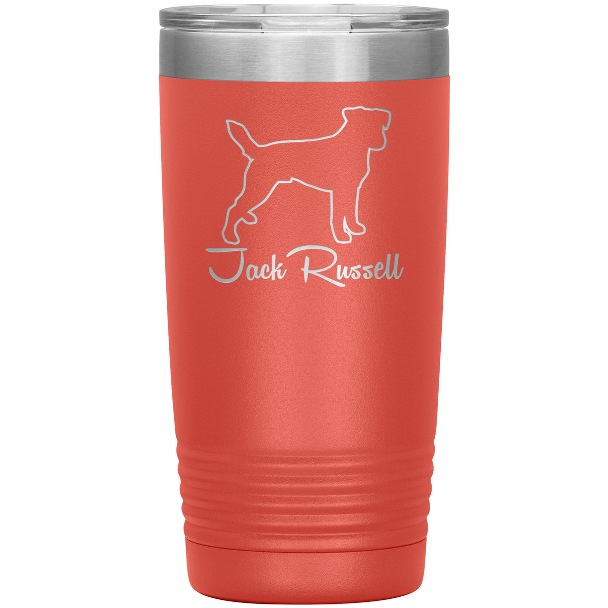 Jack Russell Dog Outlined Silhouette 20oz Insulated Tumbler