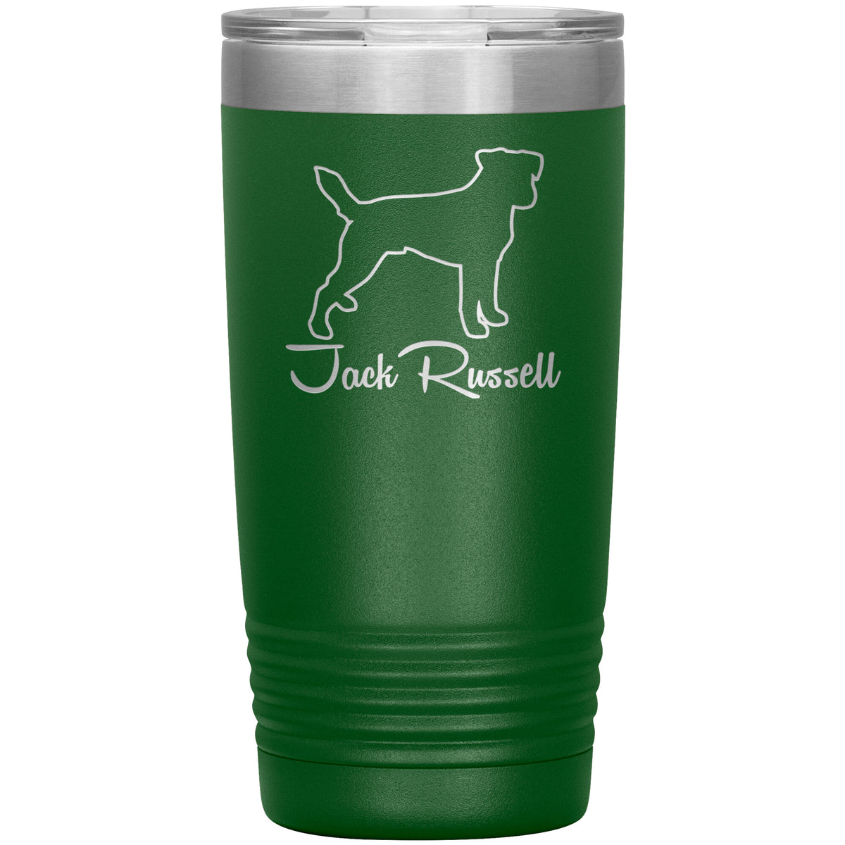 Jack Russell Dog Outlined Silhouette 20oz Insulated Tumbler