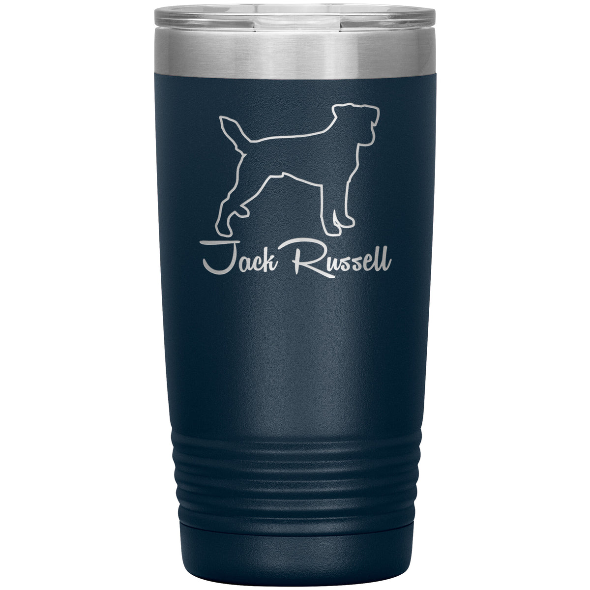 Jack Russell Dog Outlined Silhouette 20oz Insulated Tumbler