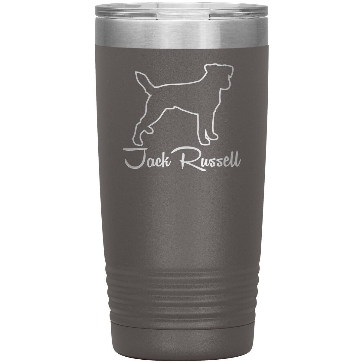 Jack Russell Dog Outlined Silhouette 20oz Insulated Tumbler