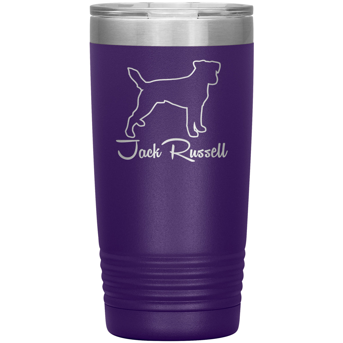 Jack Russell Dog Outlined Silhouette 20oz Insulated Tumbler