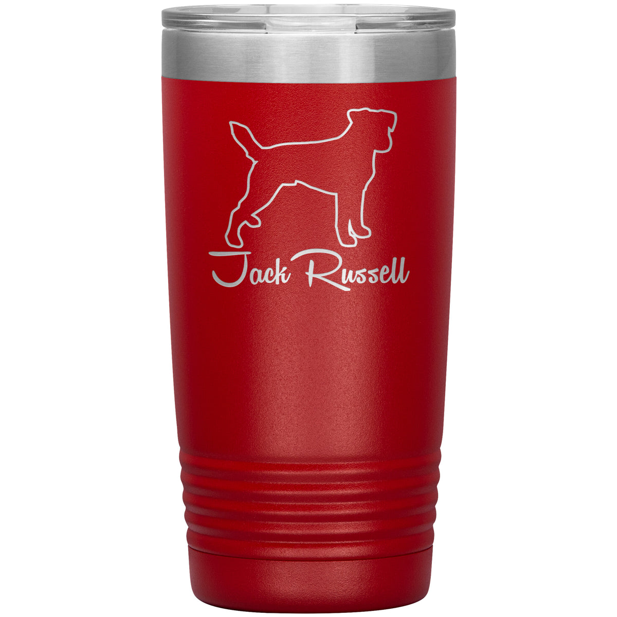 Jack Russell Dog Outlined Silhouette 20oz Insulated Tumbler