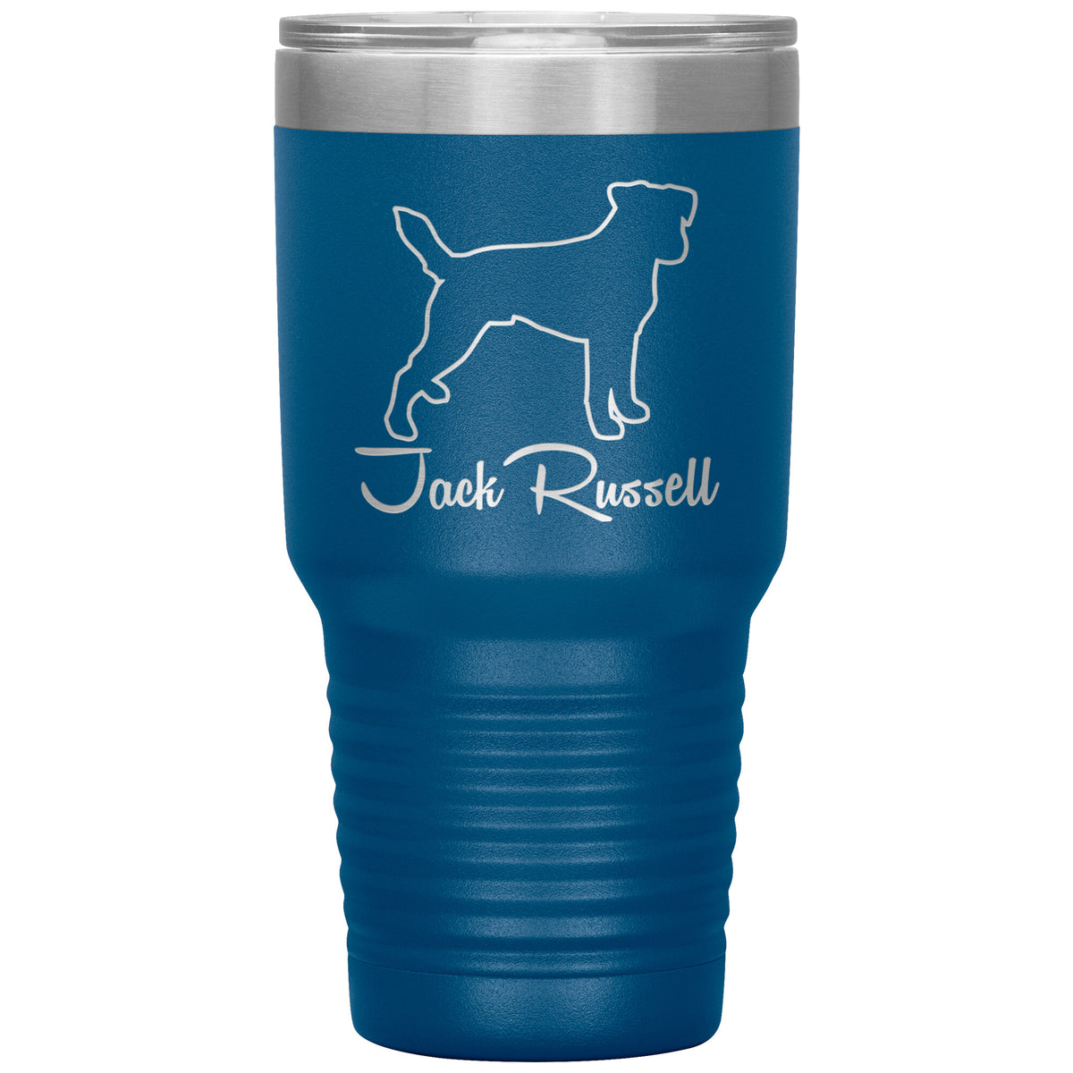 Jack Russell Dog Outlined Silhouette 30oz Insulated Tumbler