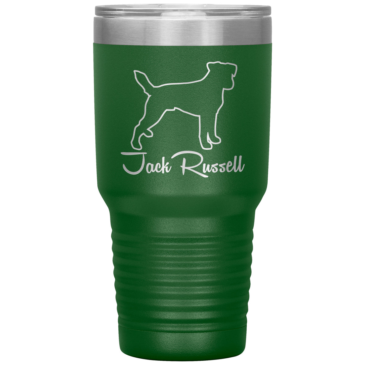Jack Russell Dog Outlined Silhouette 30oz Insulated Tumbler
