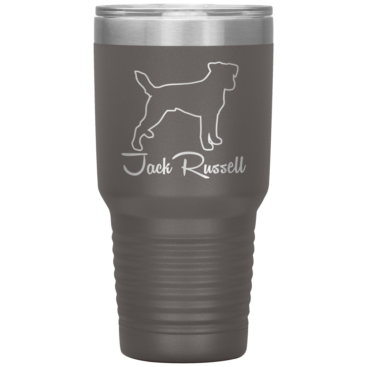 Jack Russell Dog Outlined Silhouette 30oz Insulated Tumbler