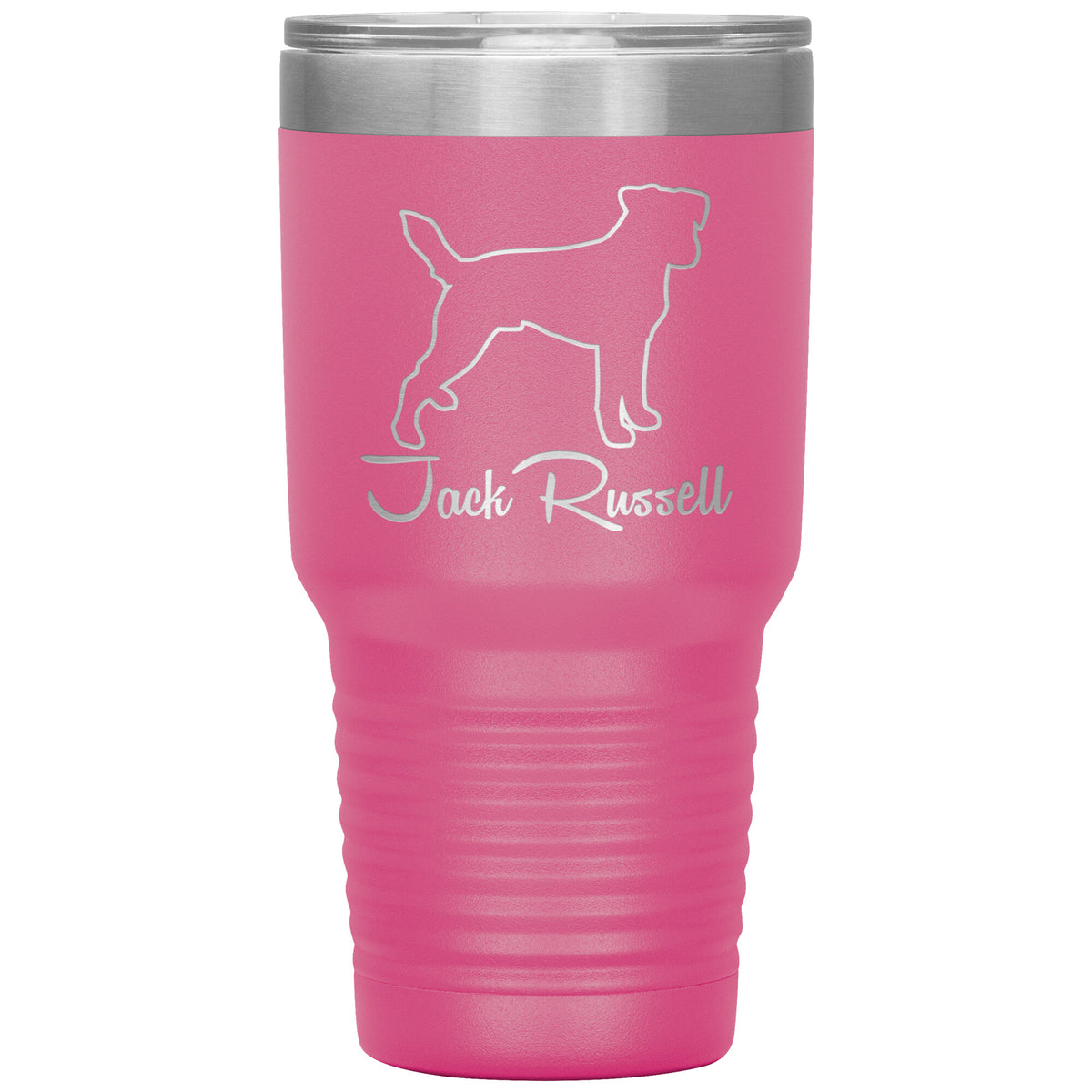 Jack Russell Dog Outlined Silhouette 30oz Insulated Tumbler