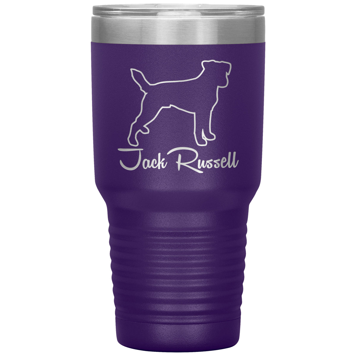 Jack Russell Dog Outlined Silhouette 30oz Insulated Tumbler