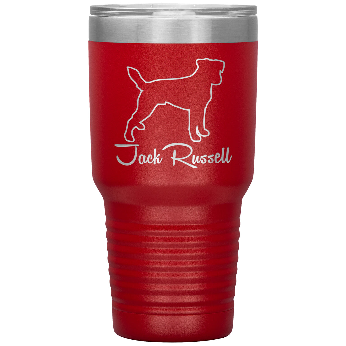 Jack Russell Dog Outlined Silhouette 30oz Insulated Tumbler