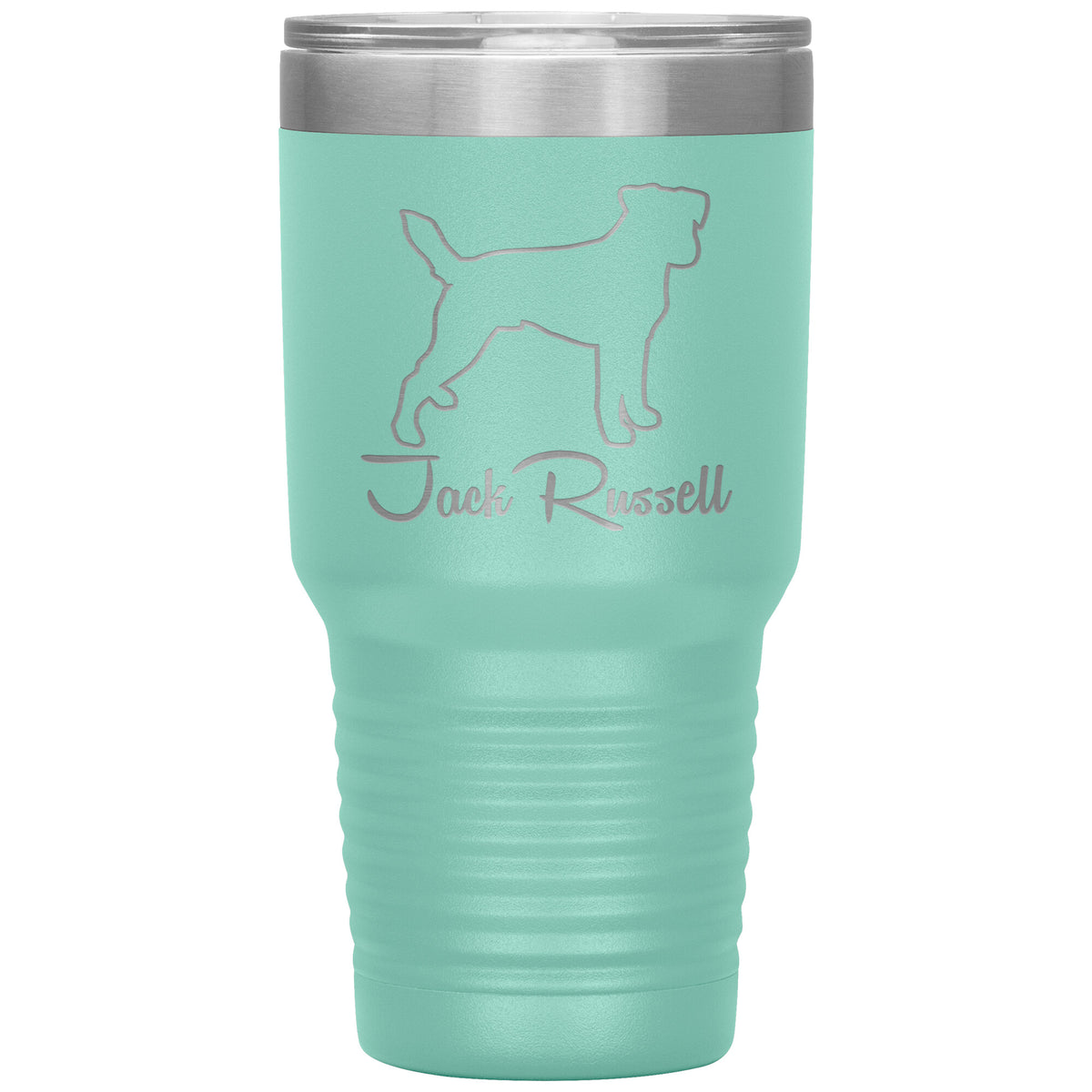 Jack Russell Dog Outlined Silhouette 30oz Insulated Tumbler