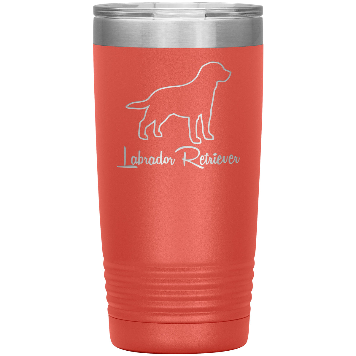 Labrador Retriever Dog Outlined Silhouette 20oz Insulated Tumbler