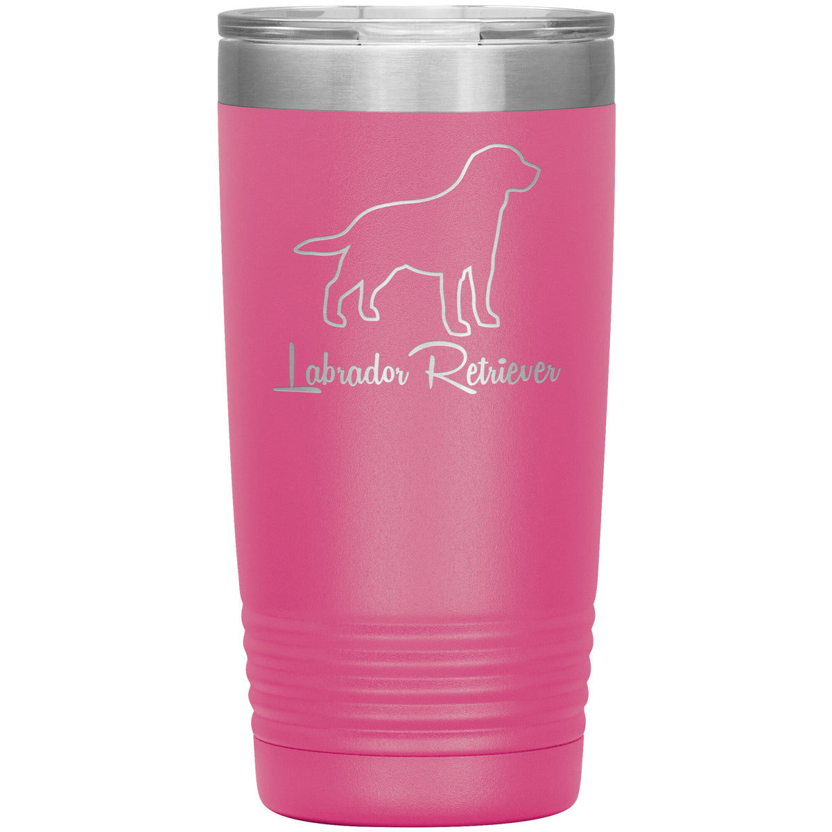 Labrador Retriever Dog Outlined Silhouette 20oz Insulated Tumbler