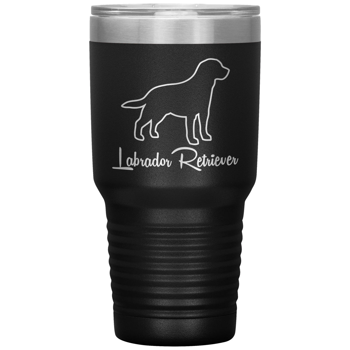 Labrador Retriever Dog Outlined Silhouette 30oz Insulated Tumbler