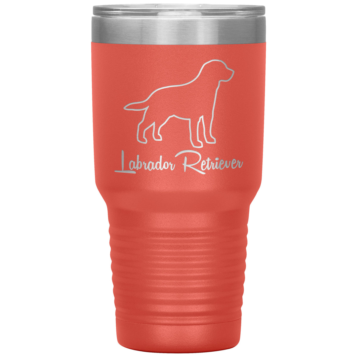 Labrador Retriever Dog Outlined Silhouette 30oz Insulated Tumbler