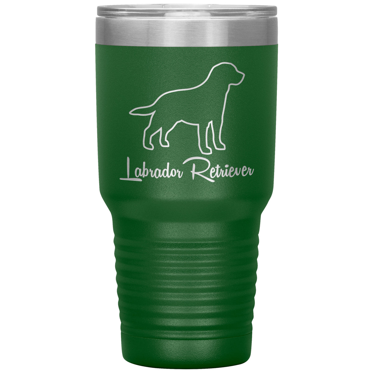 Labrador Retriever Dog Outlined Silhouette 30oz Insulated Tumbler