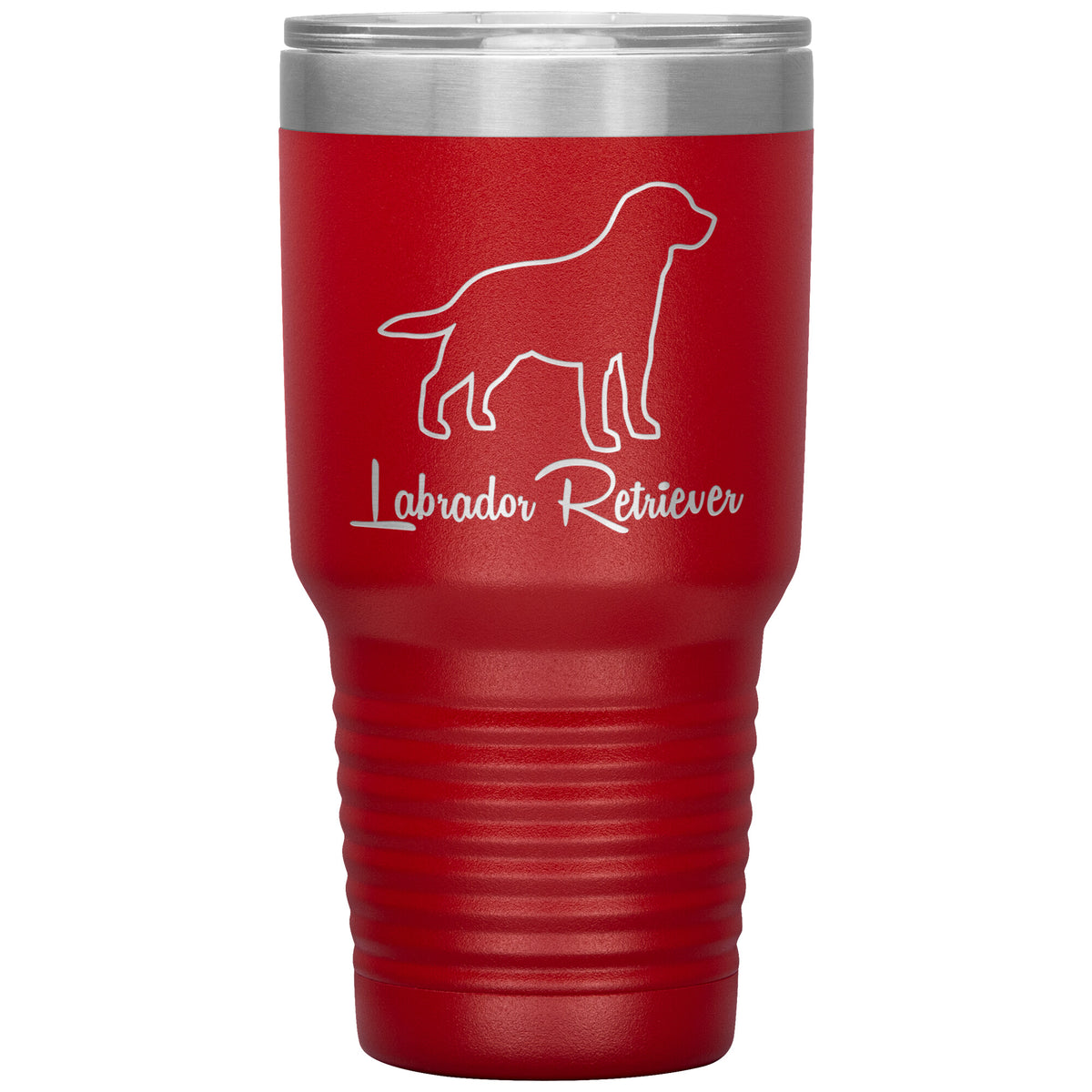 Labrador Retriever Dog Outlined Silhouette 30oz Insulated Tumbler