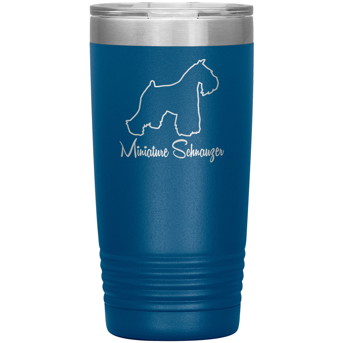 Miniature Schnauzer Dog Outlined Silhouette 20oz Insulated Tumbler