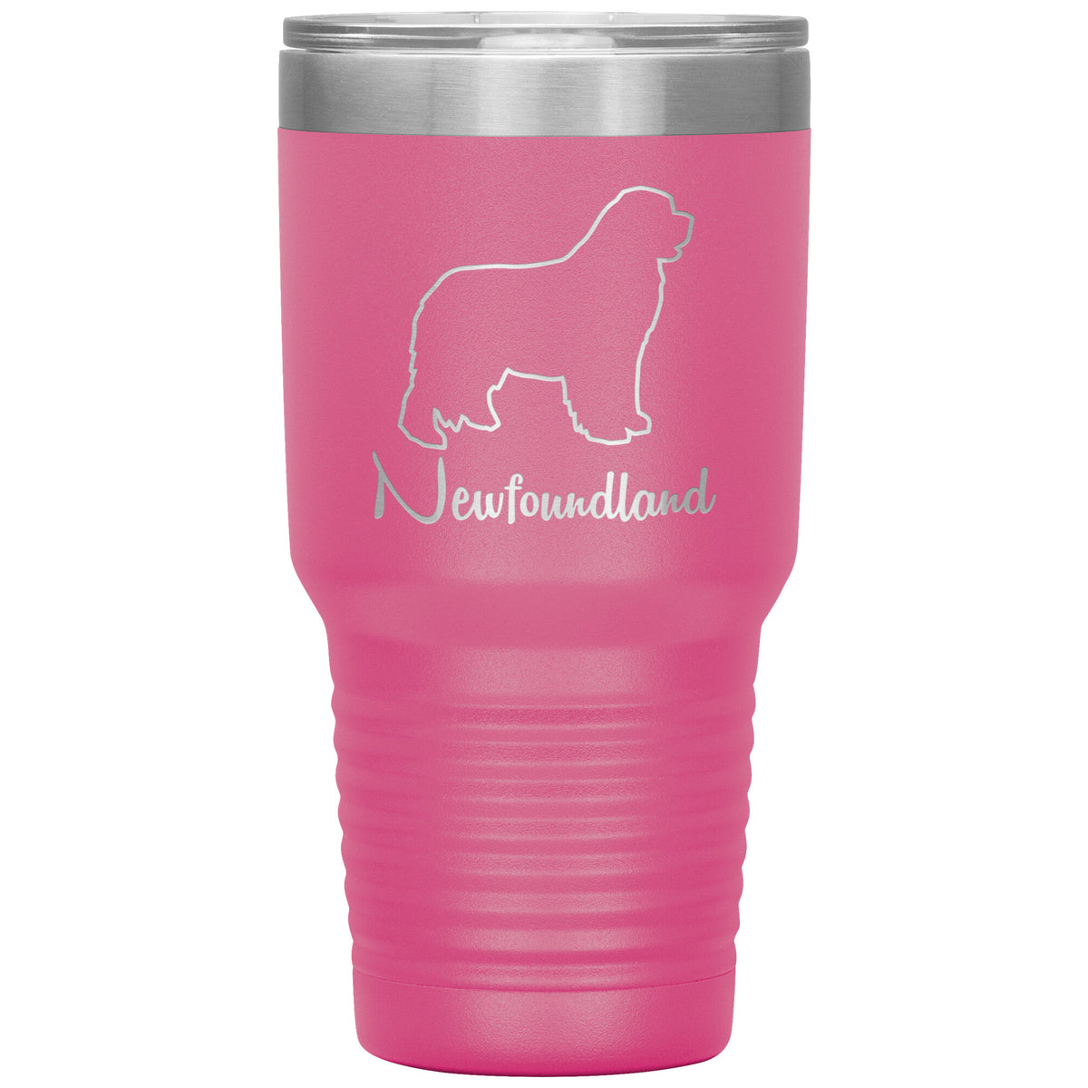Newfoundland Dog Outlined Silhouette 30oz Insulated Tumbler