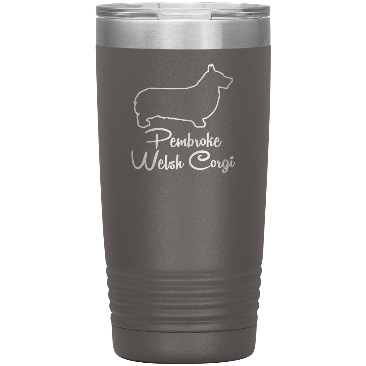 Pembroke Welsh Corgi Dog Outlined Silhouette 20oz Insulated Tumbler