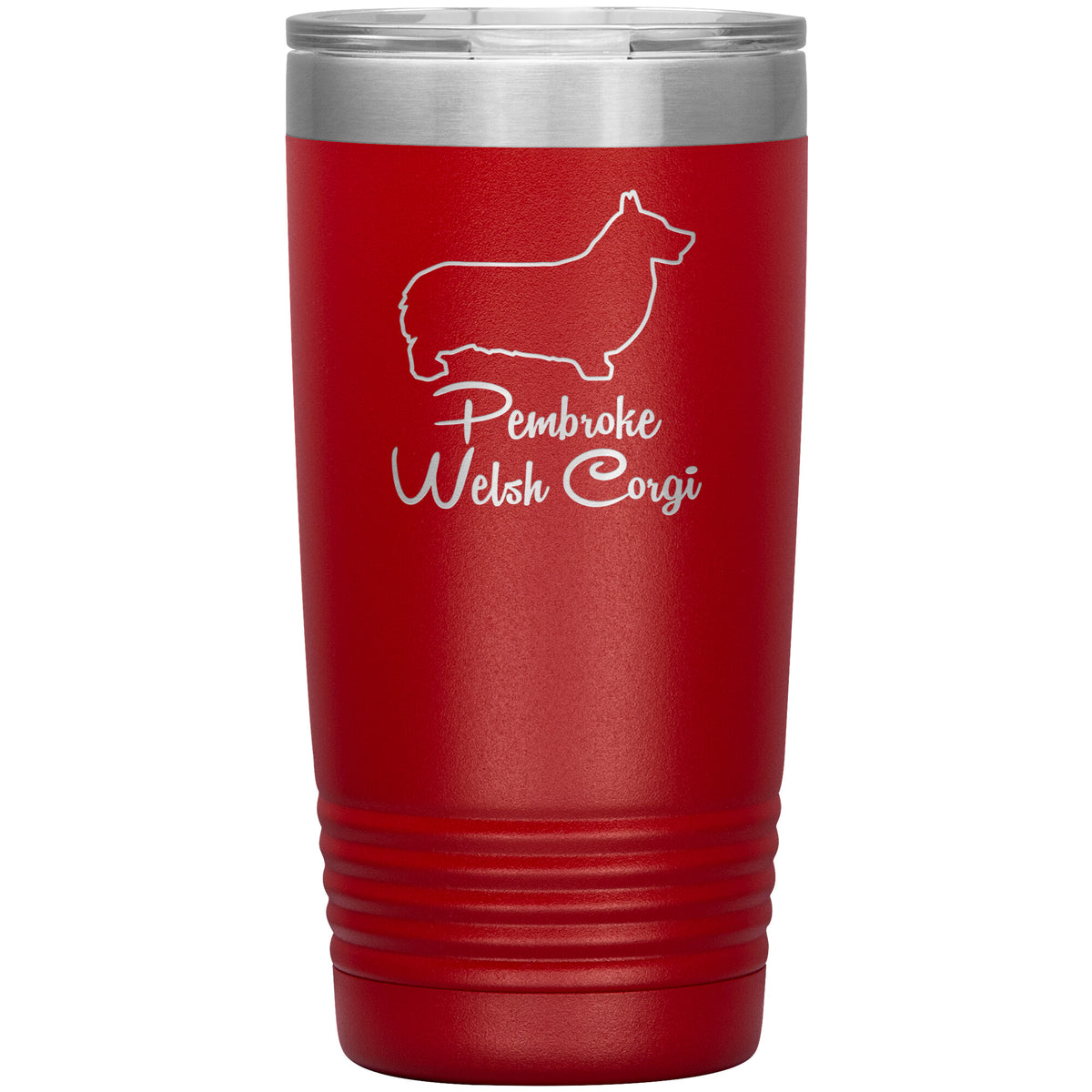 Pembroke Welsh Corgi Dog Outlined Silhouette 20oz Insulated Tumbler