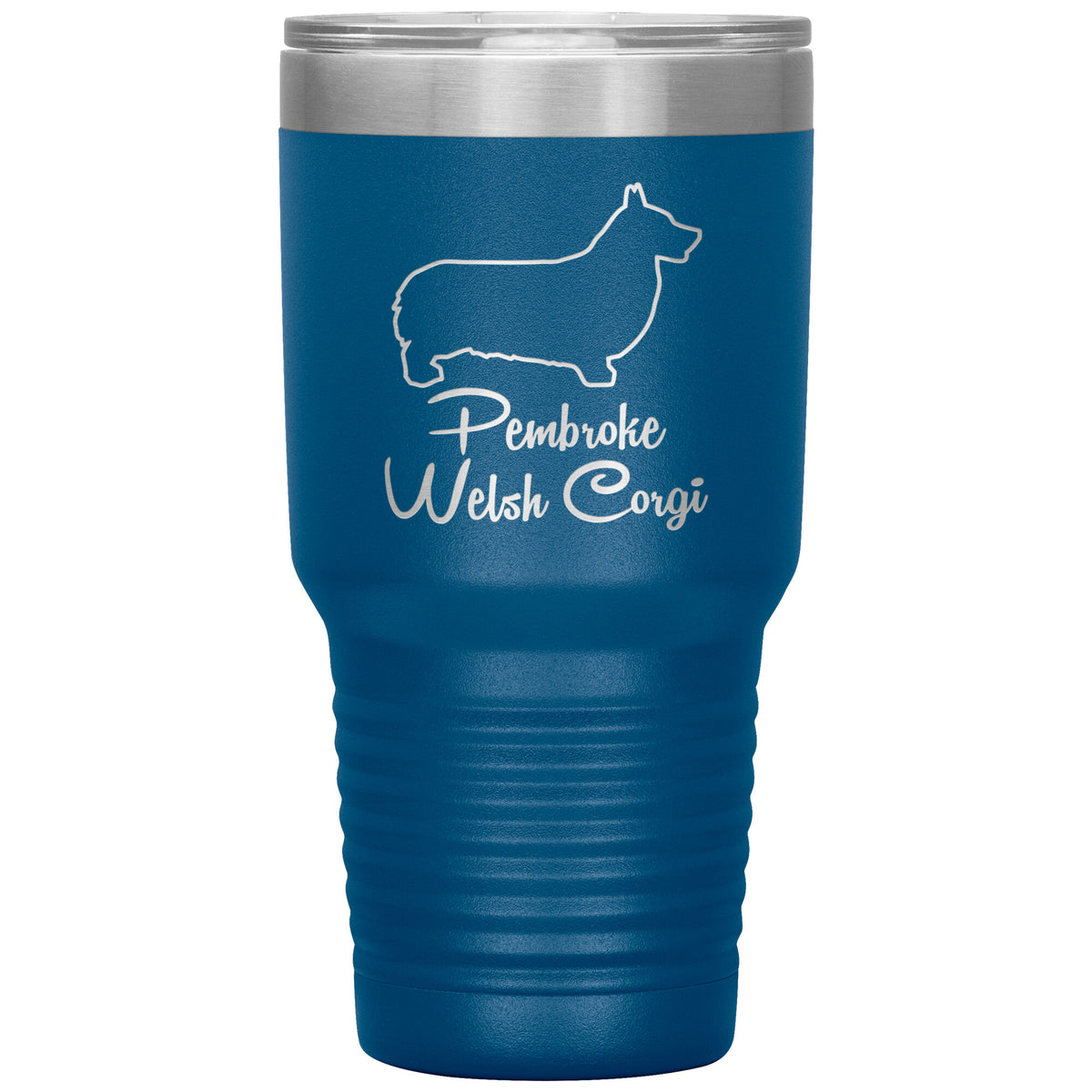 Pembroke Welsh Corgi Dog Outlined Silhouette 30oz Insulated Tumbler
