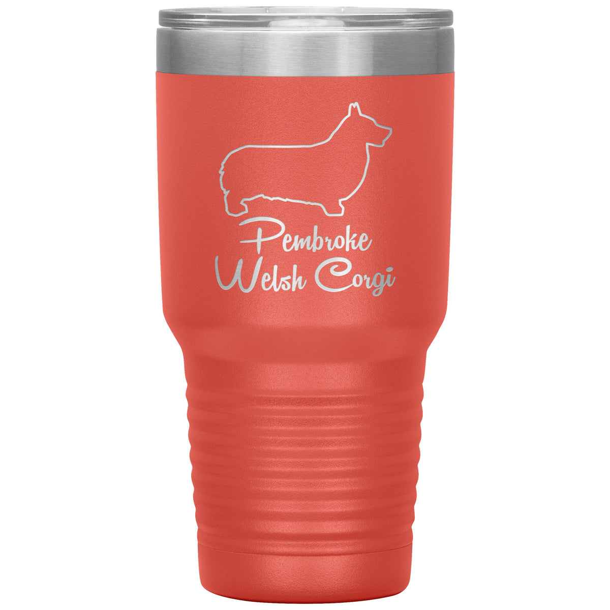 Pembroke Welsh Corgi Dog Outlined Silhouette 30oz Insulated Tumbler