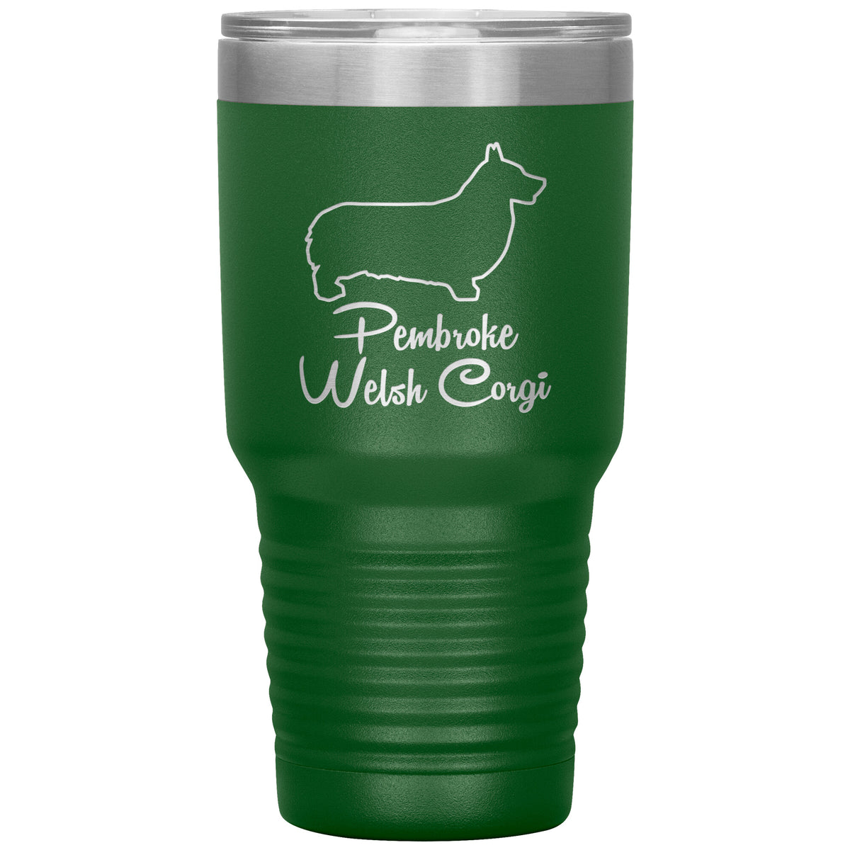 Pembroke Welsh Corgi Dog Outlined Silhouette 30oz Insulated Tumbler