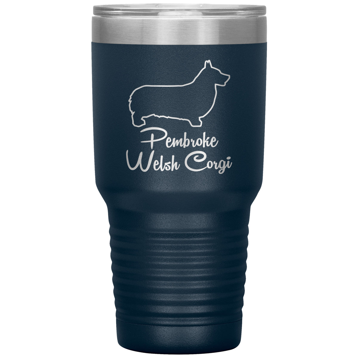 Pembroke Welsh Corgi Dog Outlined Silhouette 30oz Insulated Tumbler