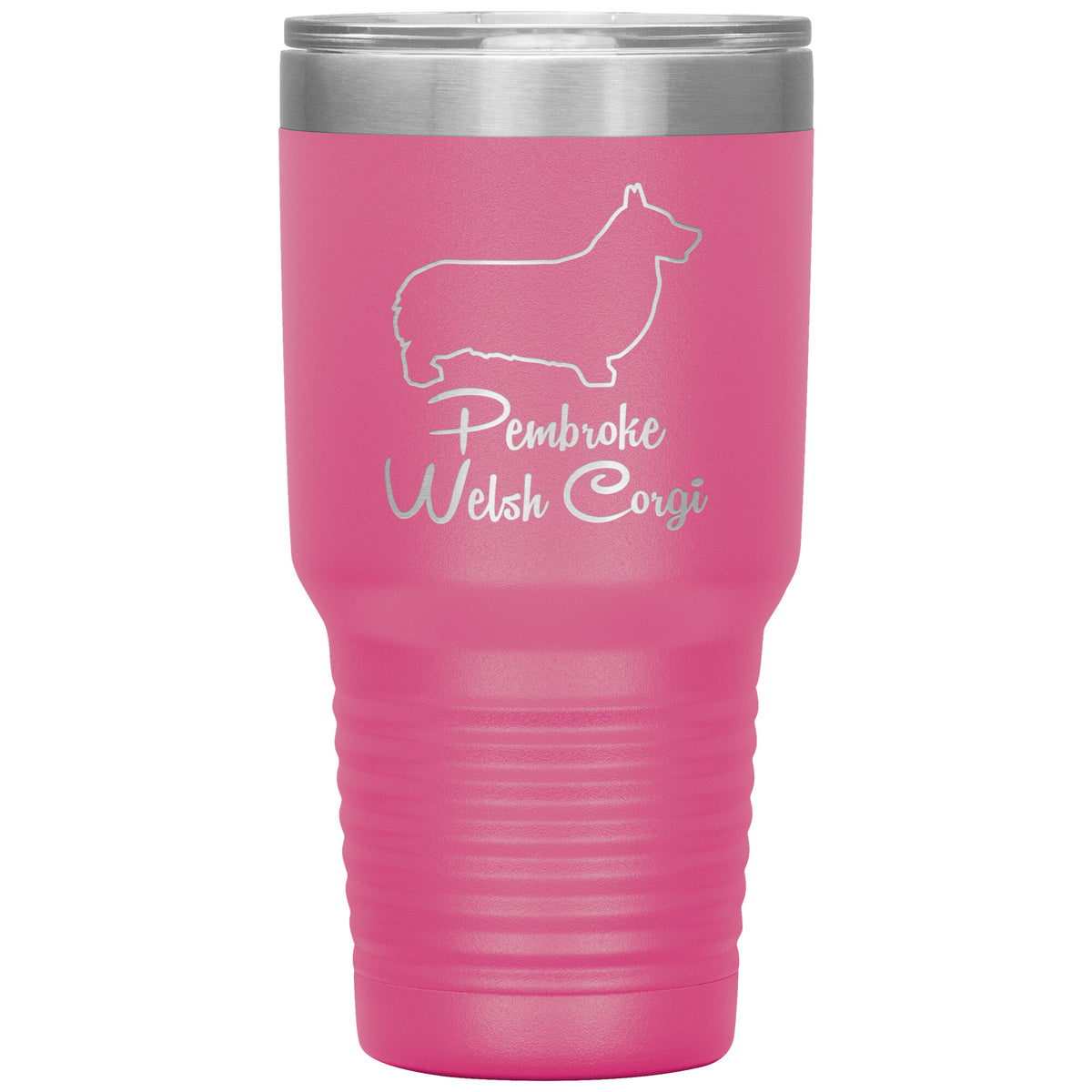 Pembroke Welsh Corgi Dog Outlined Silhouette 30oz Insulated Tumbler