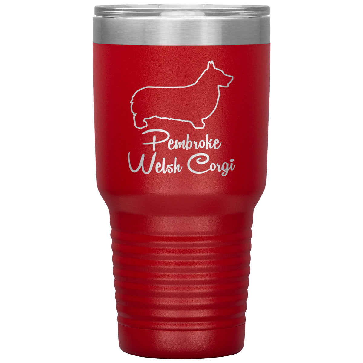 Pembroke Welsh Corgi Dog Outlined Silhouette 30oz Insulated Tumbler