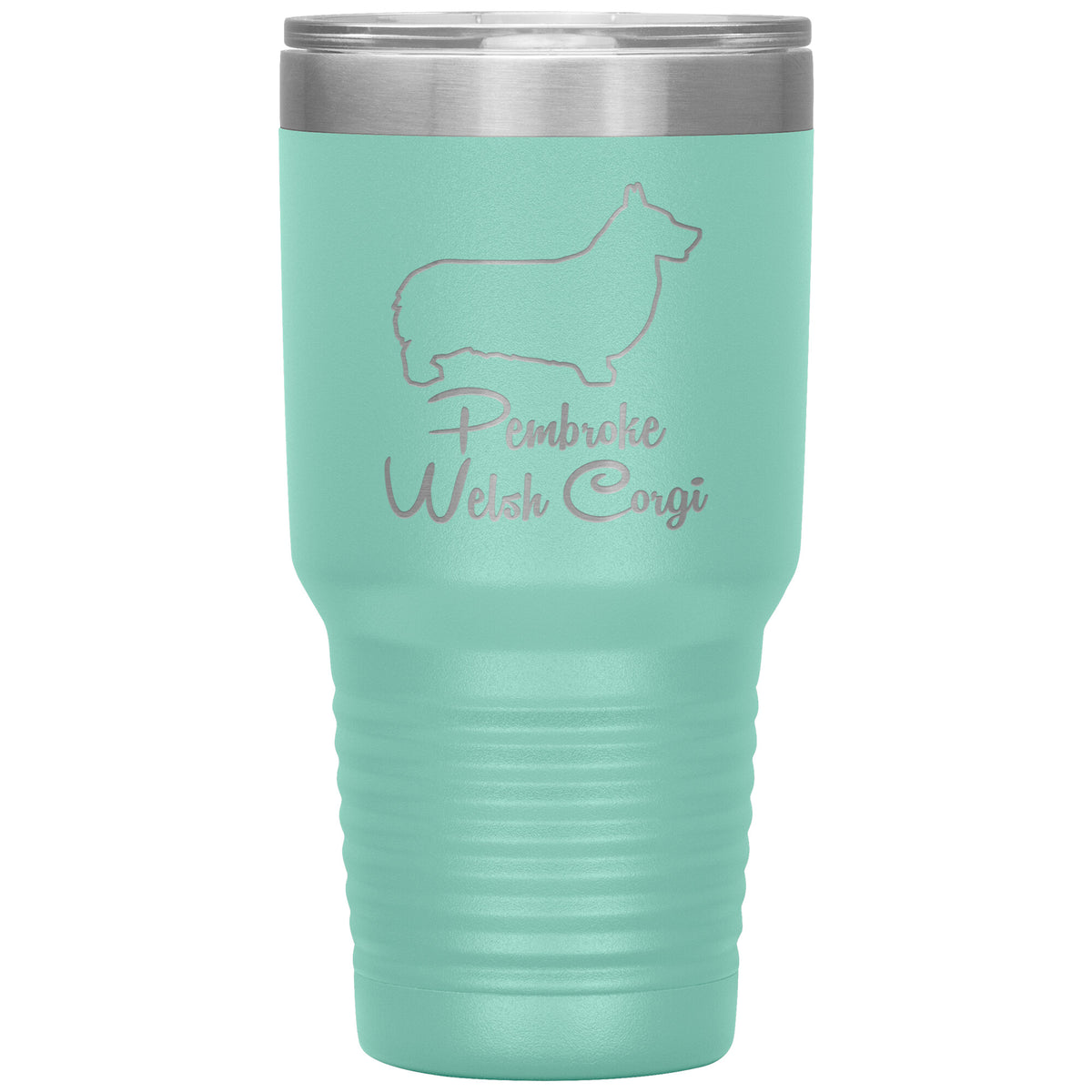 Pembroke Welsh Corgi Dog Outlined Silhouette 30oz Insulated Tumbler
