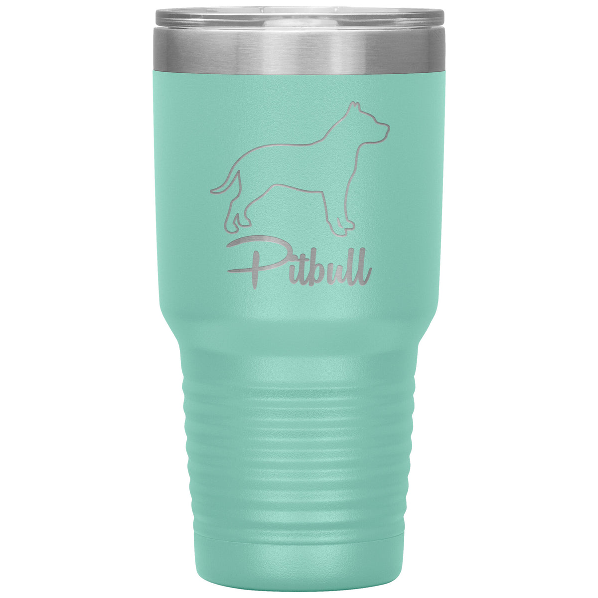Pitbull Dog Outlined Silhouette 30oz Insulated Tumbler