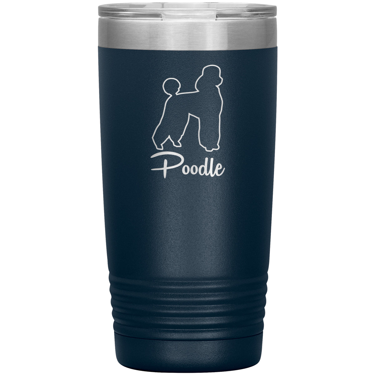 Poodle Dog Outlined Silhouette 20oz Insulated Tumbler