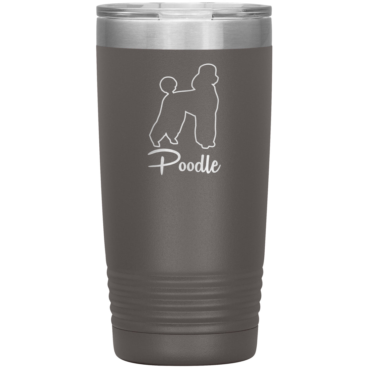 Poodle Dog Outlined Silhouette 20oz Insulated Tumbler