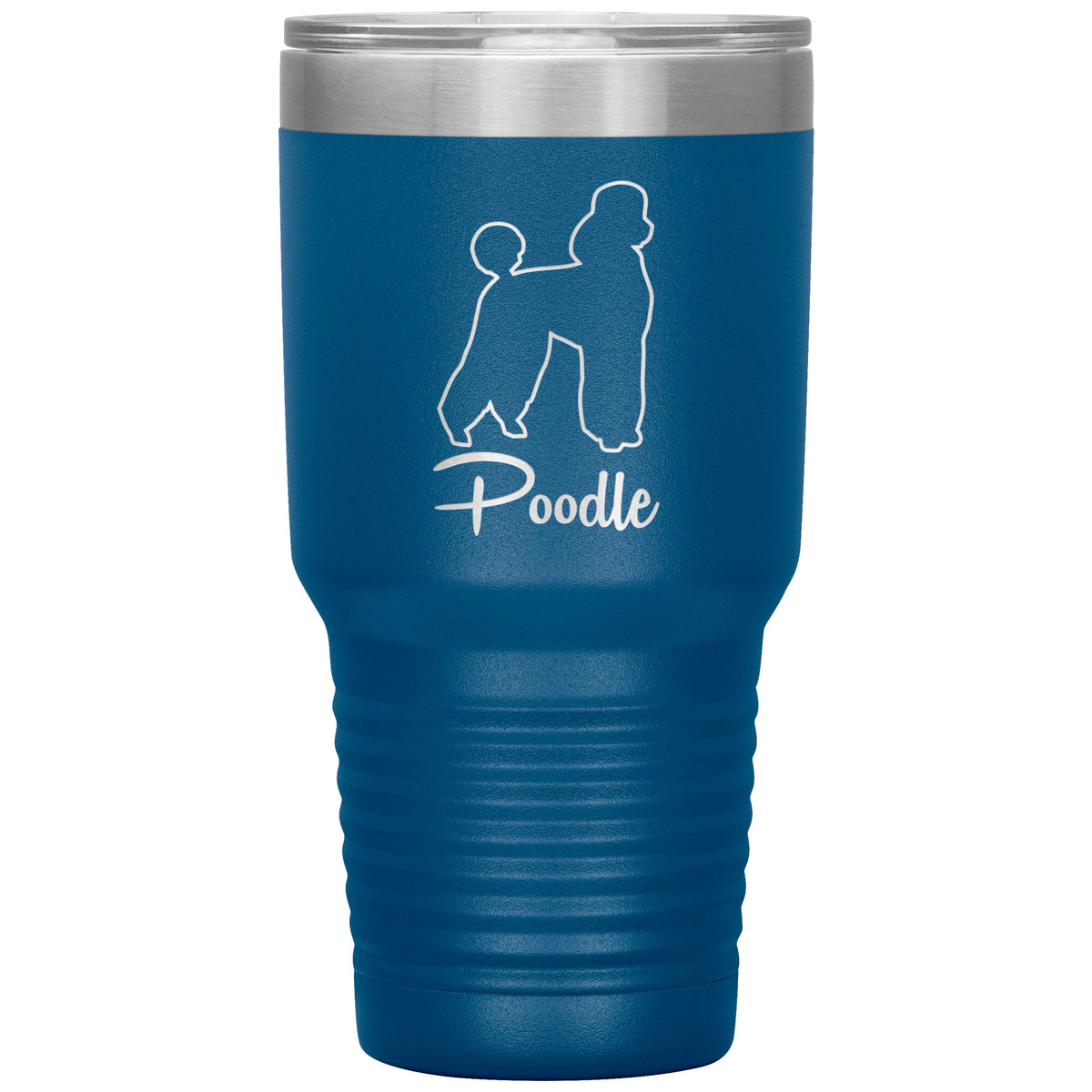 Poodle Dog Outlined Silhouette 30oz Insulated Tumbler