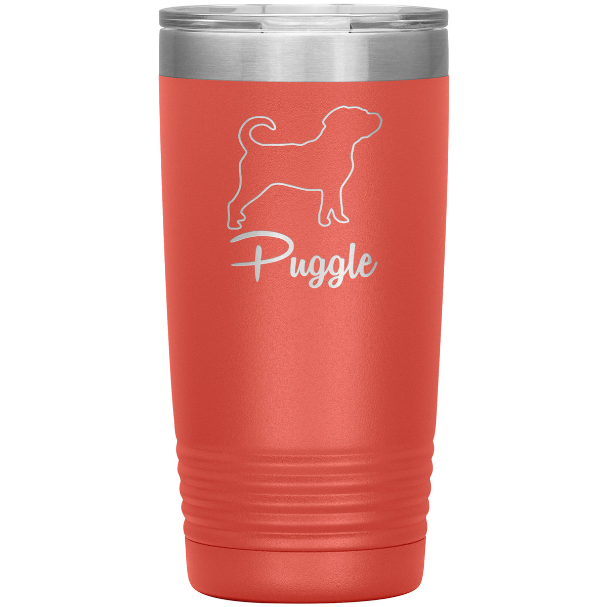 Puggle Dog Outlined Silhouette 20oz Insulated Tumbler