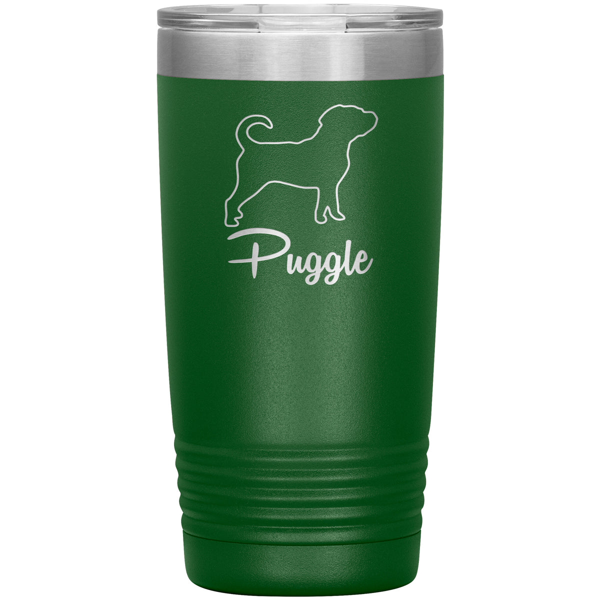 Puggle Dog Outlined Silhouette 20oz Insulated Tumbler