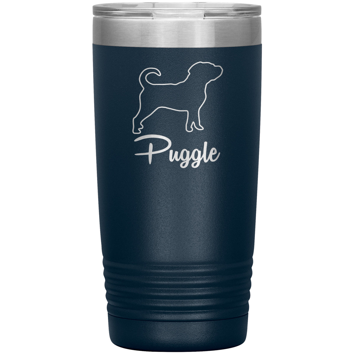 Puggle Dog Outlined Silhouette 20oz Insulated Tumbler